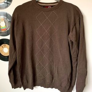 Brown Argyle sweater